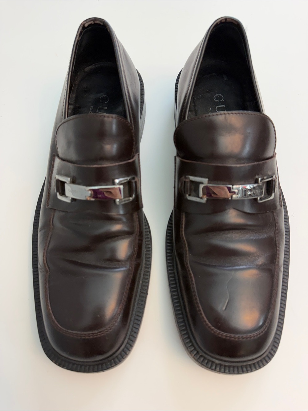 Gucci Princetown Flats in Brown Leather, Size 7.5
